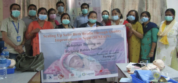 HOSPITAL LEVEL REFRESHER TRAINING ON “HELPING BABIES SURVIVE”, PROVINCIAL HOSPITAL, JANAKPURDHAM